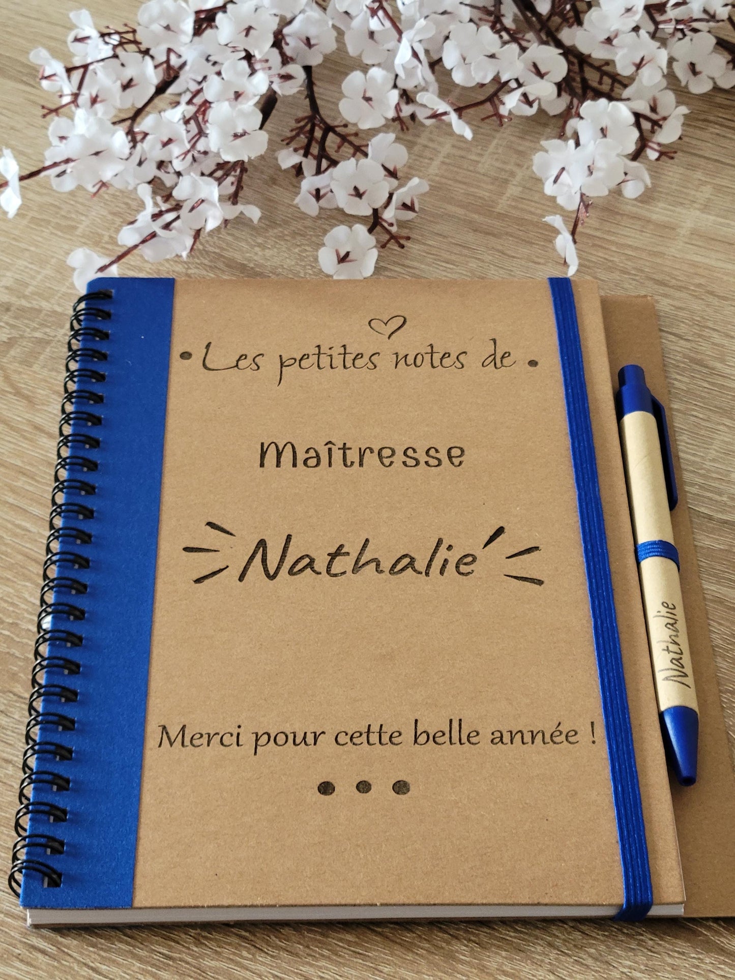 CARNET DE NOTES / Bloc notes maîtresse / cadeau fin d'année / cadeau fêtes des pères / cadeau maîtresse