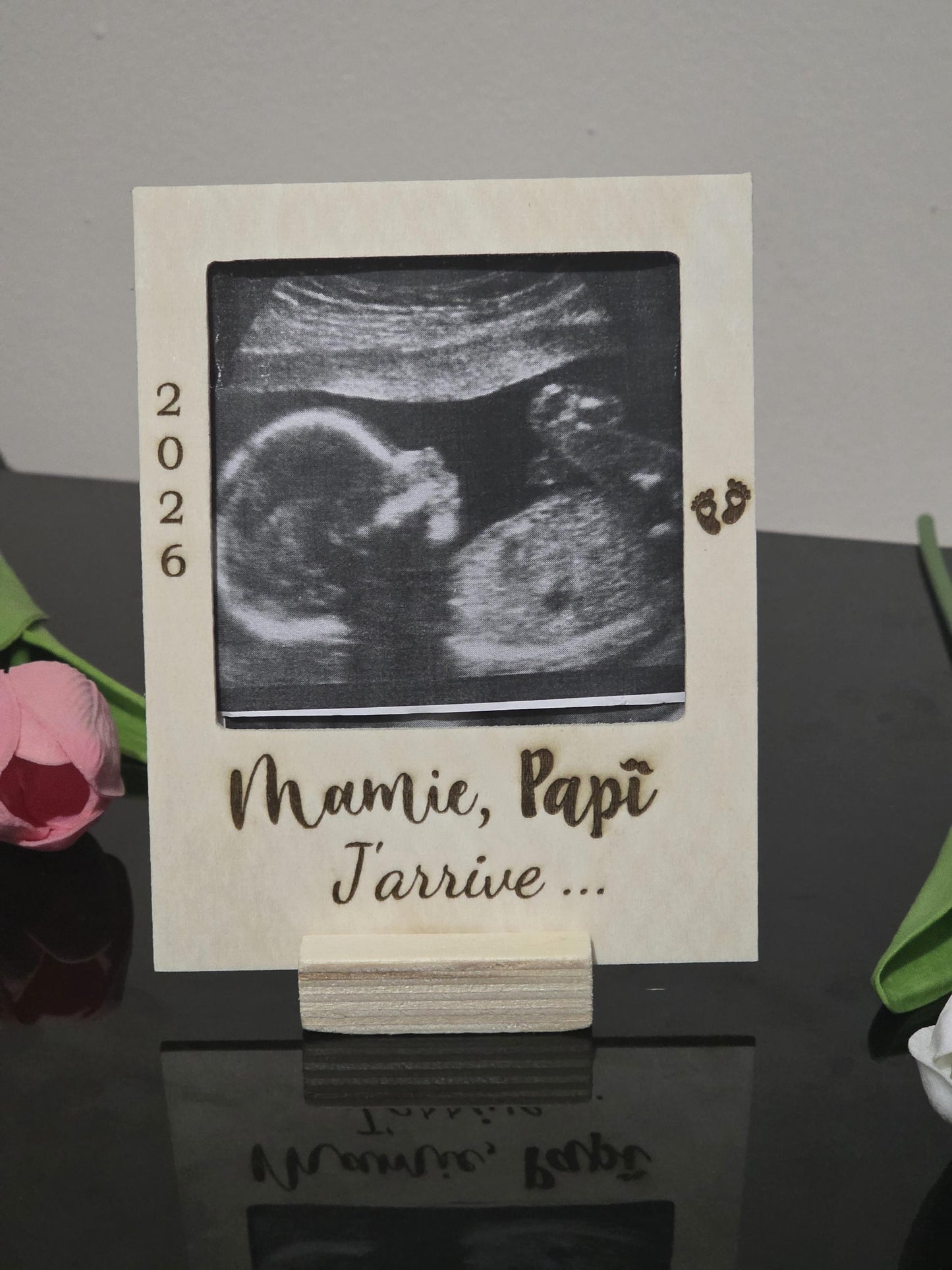 cadre photo personnalisé - Annonce grossesse - future maman - futur papa demande parrain marraine, annonce naissance proches grands parents