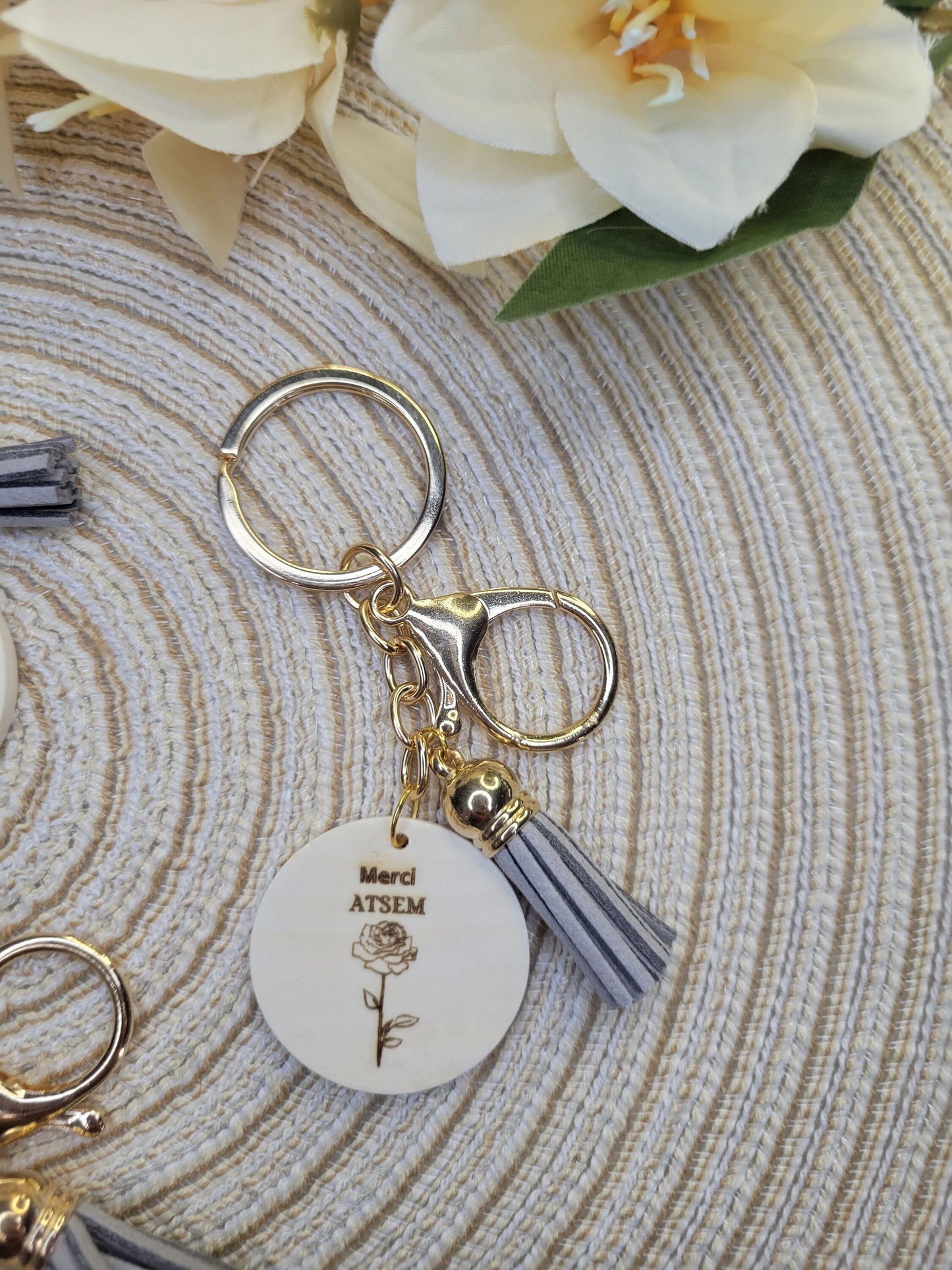 porte clé cadeau maîtresse / maître/ nounou/ cadeau fin d'année