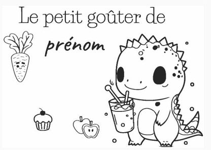 Petit Plateau Ovale en Bois Gravé et Personnalisé goûter enfant