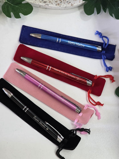 stylo personnalisé, stylo à bille gravé ,message personnalisé , cadeau noêl stylo métal gravé ,cadeau personnalisé , cadeau marraine