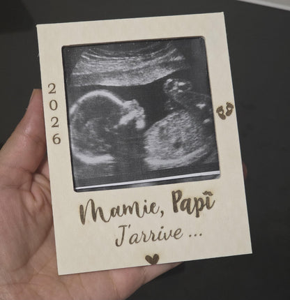 cadre photo personnalisé - Annonce grossesse - future maman - futur papa demande parrain marraine, annonce naissance proches grands parents