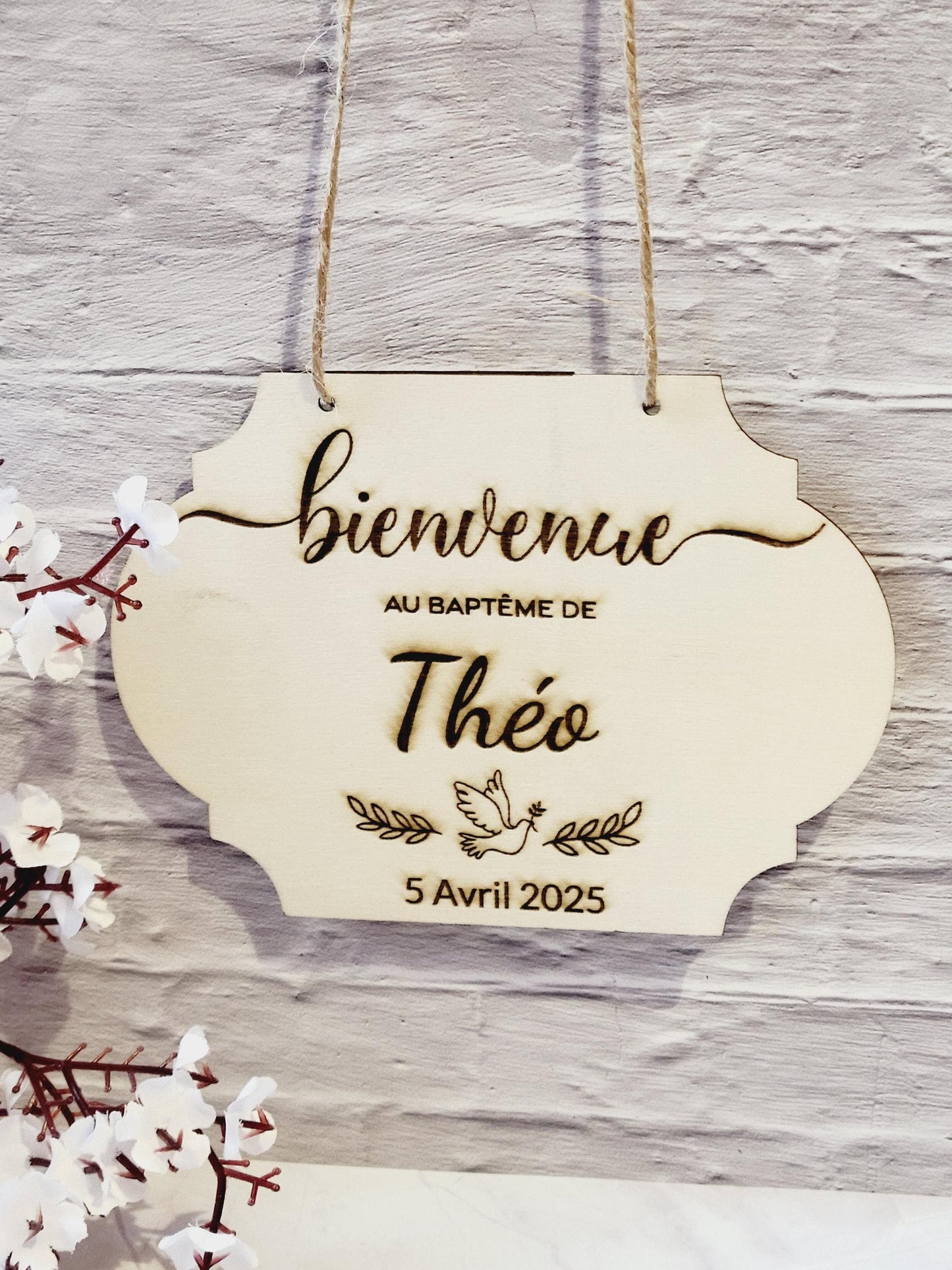 panneau baptême bois / Panneau de bienvenue - Panneau de bienvenue pour mariage, baptême... - Panneau