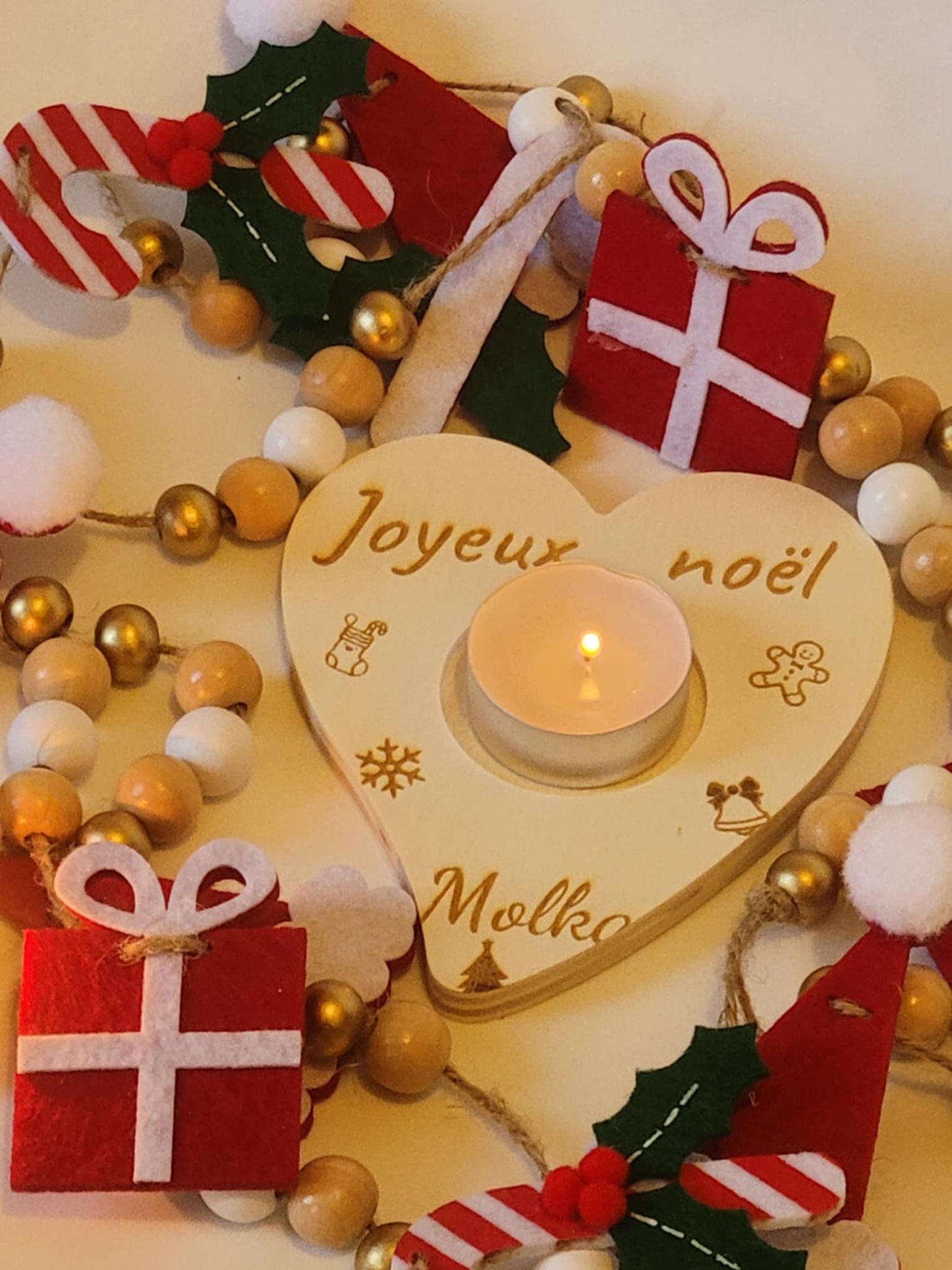 porte-bougie en bois en forme de cœur, bougeoir personnalisé , cadeaux d'anniversaire, décor à la maison mariage ,noël, anniversaire