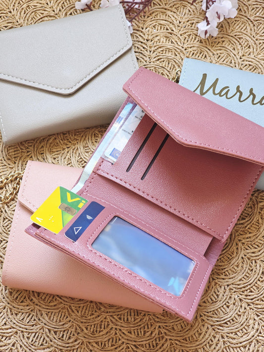 Portefeuille compact personnalisé – Porte-cartes en simili cuir avec prénom – Petit portefeuille femme élégant – Cadeau personnalisé