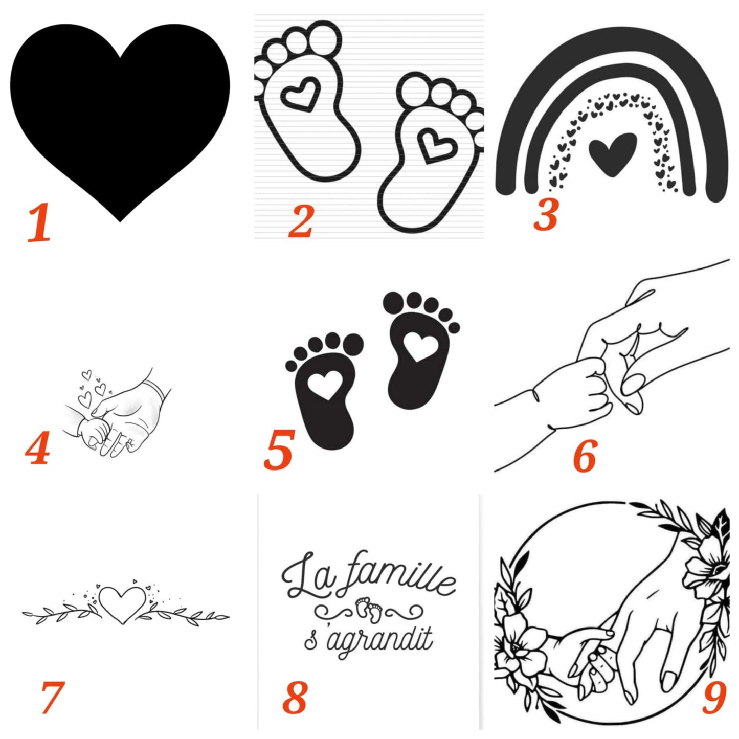 Porte clés personnalisé - annonce grossesse / famille / papy /mamy / tata / tata / tonton / marraine / parrain