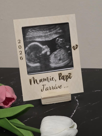 cadre photo personnalisé - Annonce grossesse - future maman - futur papa demande parrain marraine, annonce naissance proches grands parents