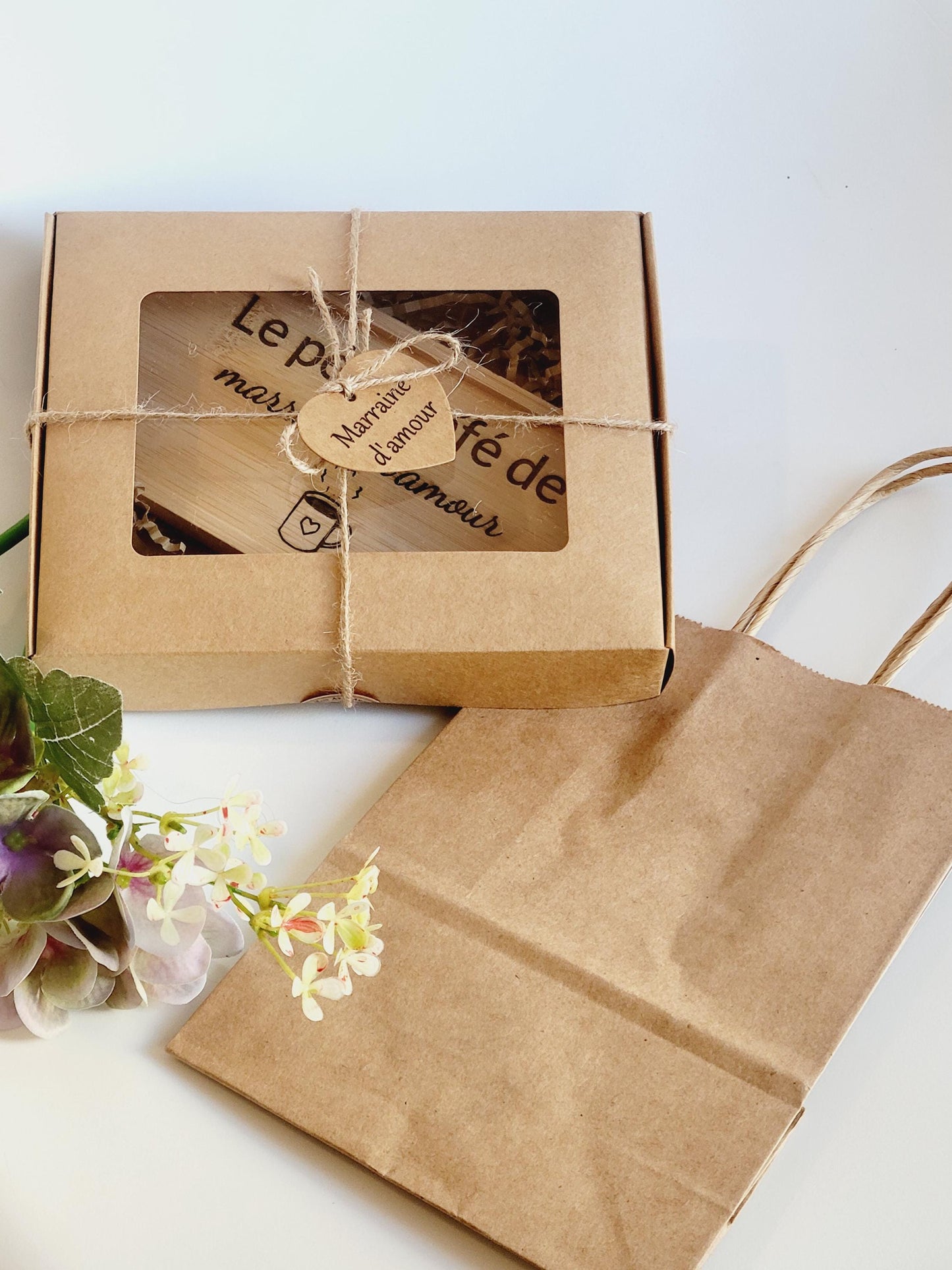 Plateau à café / thé personnalisé idéal cadeau Fête des grands mères /mamie/ mères /pères  / cadeau marraine