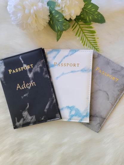 Protège passeport personnalisé, étui pour passeport, housse passeport, pochette passeport prénom