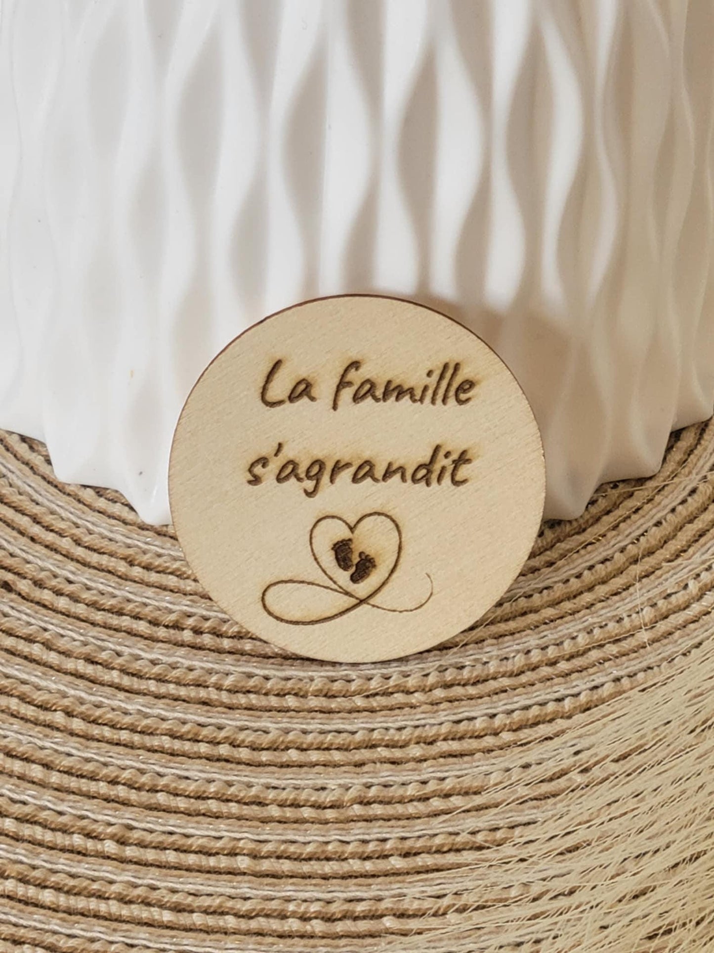 Magnet personnalisé pour annonce de grossesse - Futur mamie et papi - Futur Marraine et Parrain - Futur bébé - Cadeau naissance