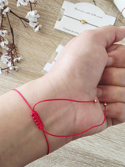 Cadeau Fin d'Année Scolaire - Bracelet Cœur Doré pour Maîtresse, Nounou, ATSEM, AESH ou Directrice - Merci pour cette Belle Année