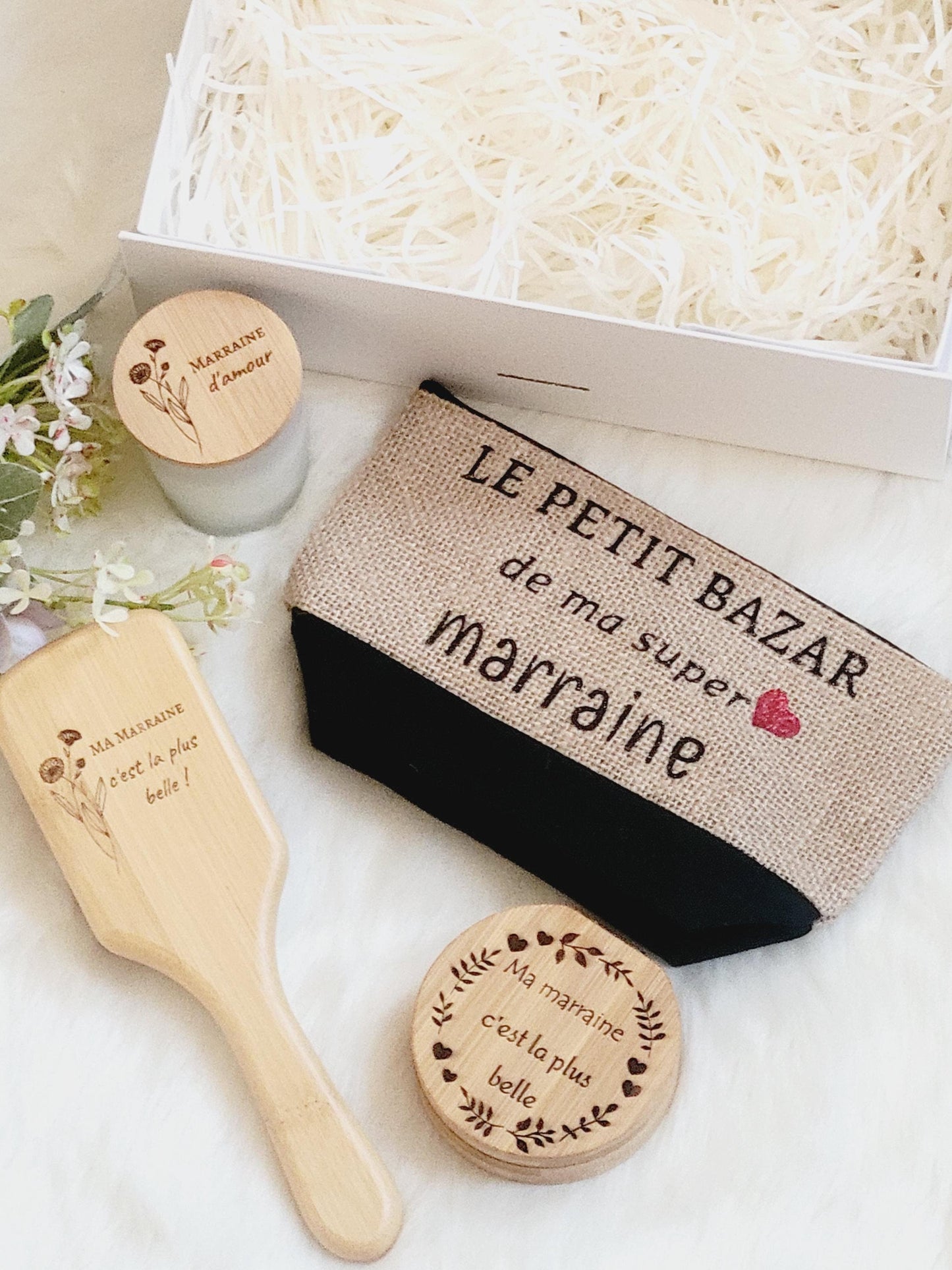 coffret cadeau  femme personnalisé - marraine / maman /mamie / maitresse / nounou