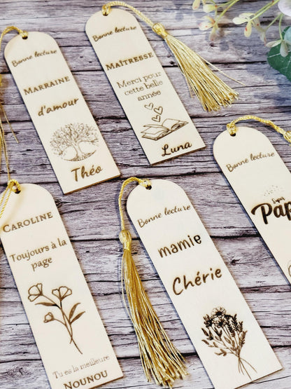 Marque-page personnalisés / Idée cadeau originale