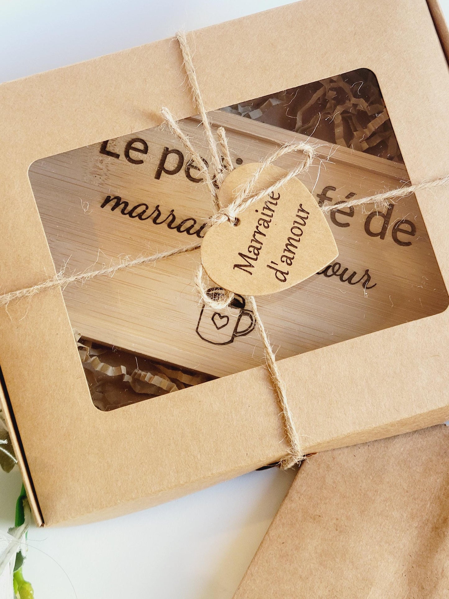 Plateau à café / thé personnalisé idéal cadeau Fête des grands mères /mamie/ mères /pères  / cadeau marraine