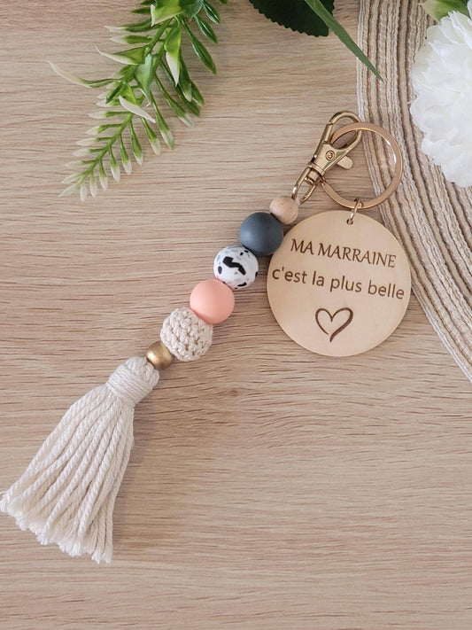 porte clés personnalisé  parrain mamie maman papa, grands pères, papy, marraine, maitresse