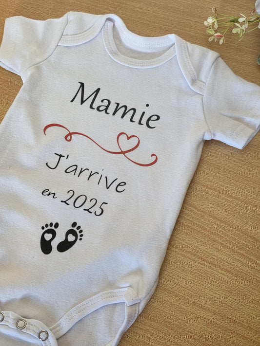 body annonce grossesse personnalisé / body bébé personnalisé /body bébé message / demande marraine ,parrain