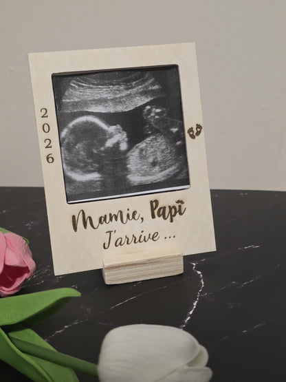 cadre photo personnalisé - Annonce grossesse - future maman - futur papa demande parrain marraine, annonce naissance proches grands parents