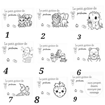 Petit Plateau Ovale en Bois Gravé et Personnalisé goûter enfant