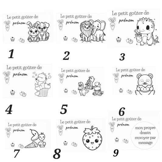 Petit Plateau Ovale en Bois Gravé et Personnalisé goûter enfant
