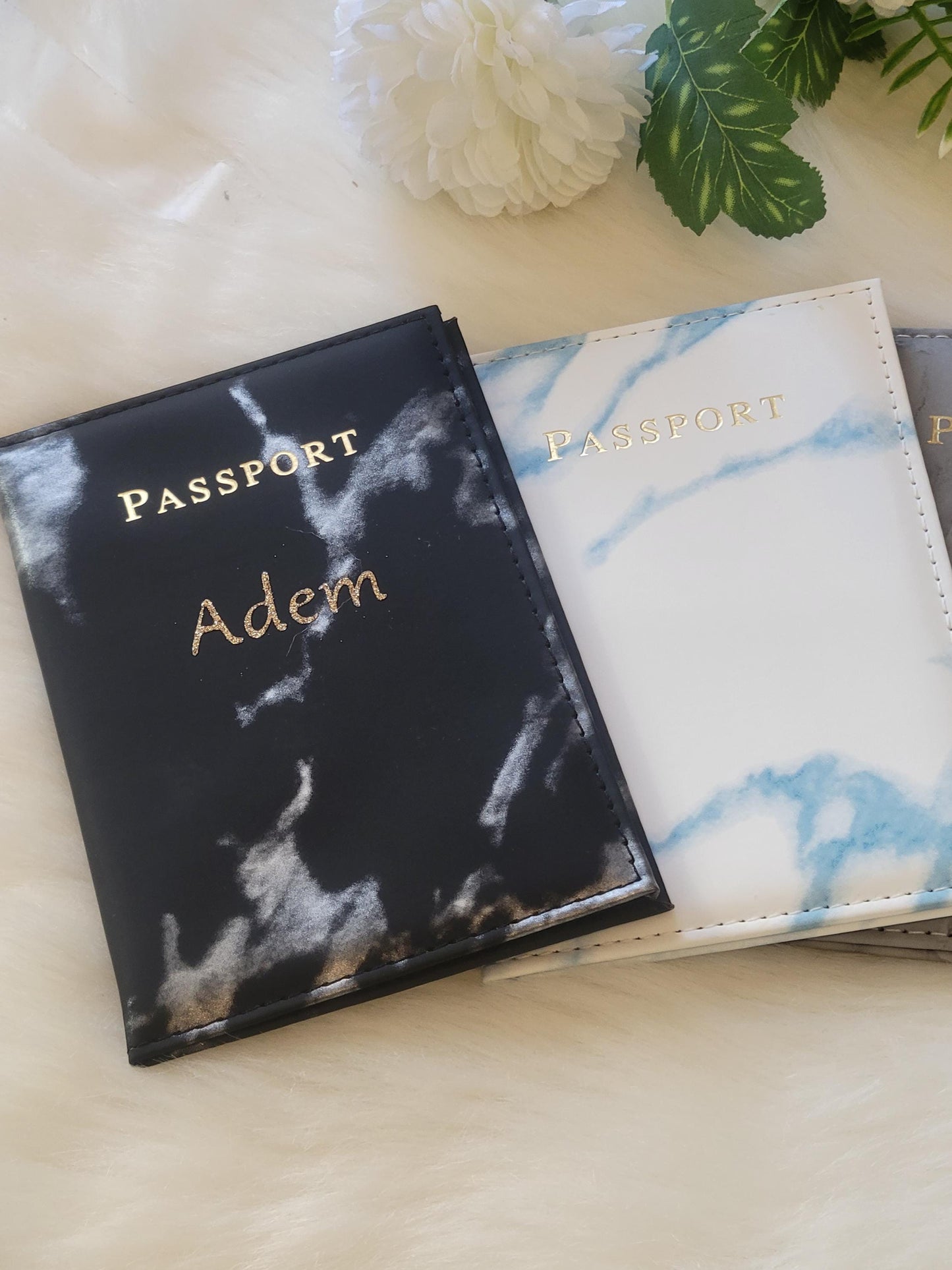 Protège passeport personnalisé, étui pour passeport, housse passeport, pochette passeport prénom