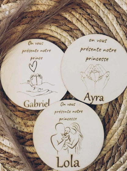 carte annonce bébé