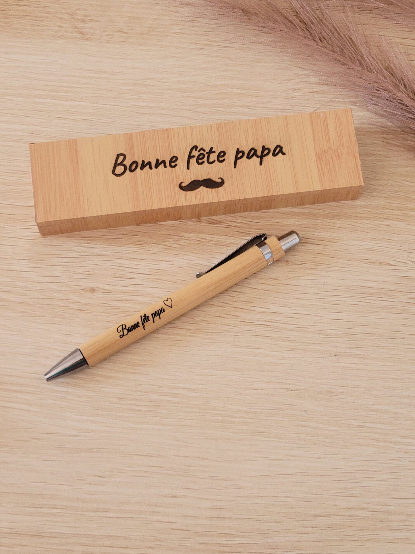 Coffret stylos en bois personnalisés / cadeau maîtresse / atsem / cadeau fête des pères et mères / cadeau mariage/ invités