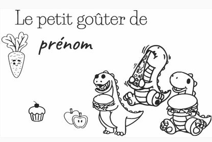 Petit Plateau Ovale en Bois Gravé et Personnalisé goûter enfant