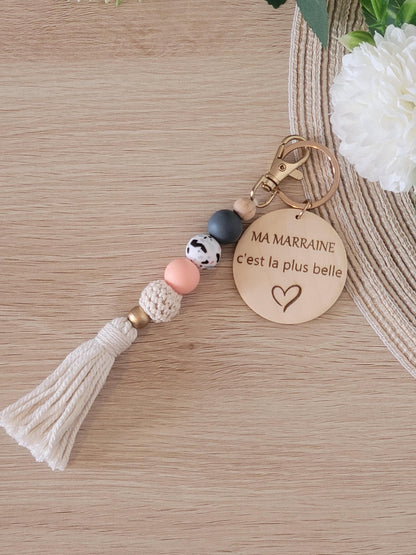 porte clés personnalisé  parrain mamie maman papa, grands pères, papy, marraine, maitresse