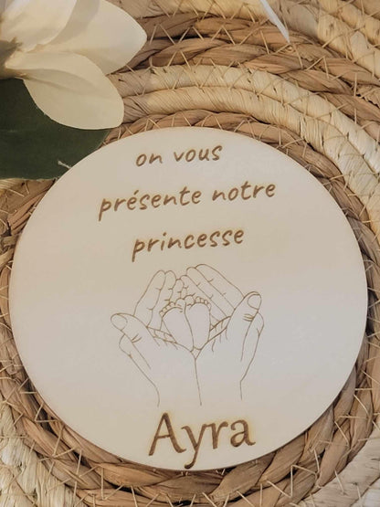 carte annonce bébé