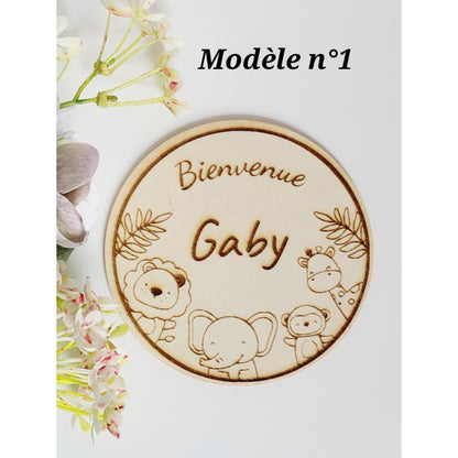 Carte naissance bébé personnalisée en bois . Carte bienvenue bébé, Souvenir de naissance, Cadeau de Naissance, cadeau bébé, prénom