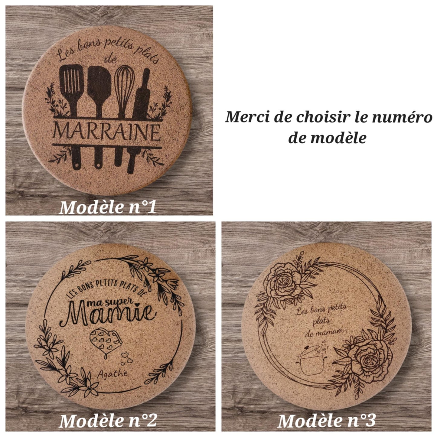 Dessous de plat personnalisé