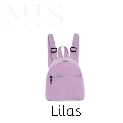 Sac à dos enfant personnalisé en velours côtelé