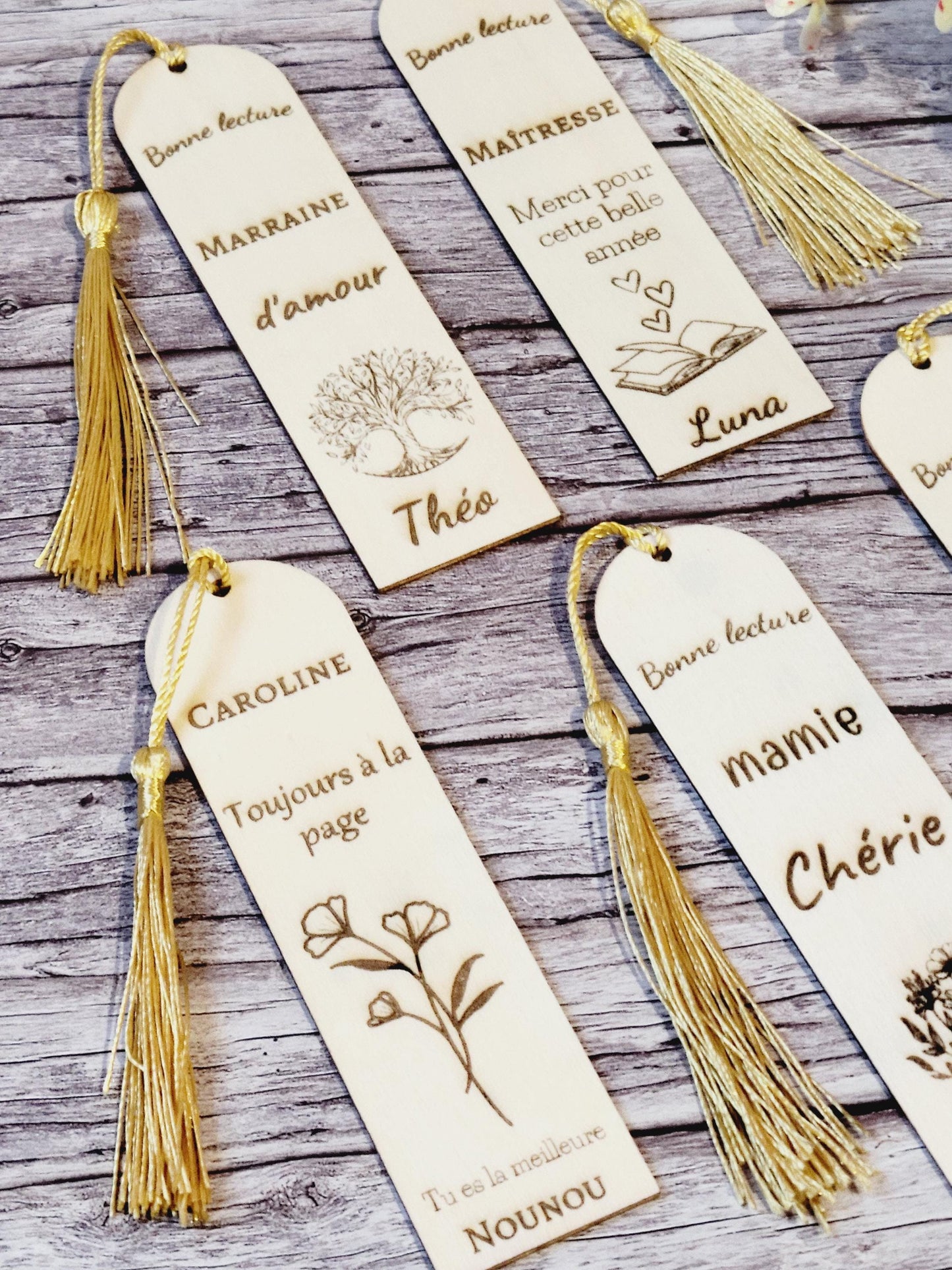 Marque-page personnalisés / Idée cadeau originale