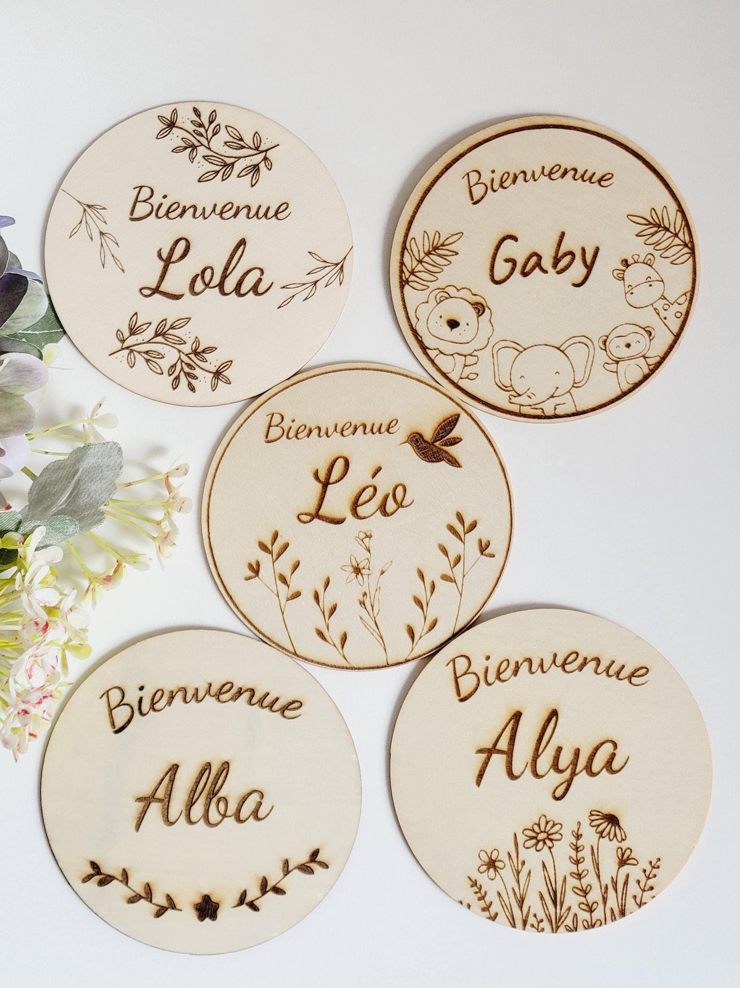 Carte naissance bébé personnalisée en bois . Carte bienvenue bébé, Souvenir de naissance, Cadeau de Naissance, cadeau bébé, prénom