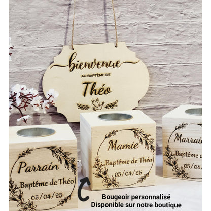 panneau baptême bois / Panneau de bienvenue - Panneau de bienvenue pour mariage, baptême... - Panneau