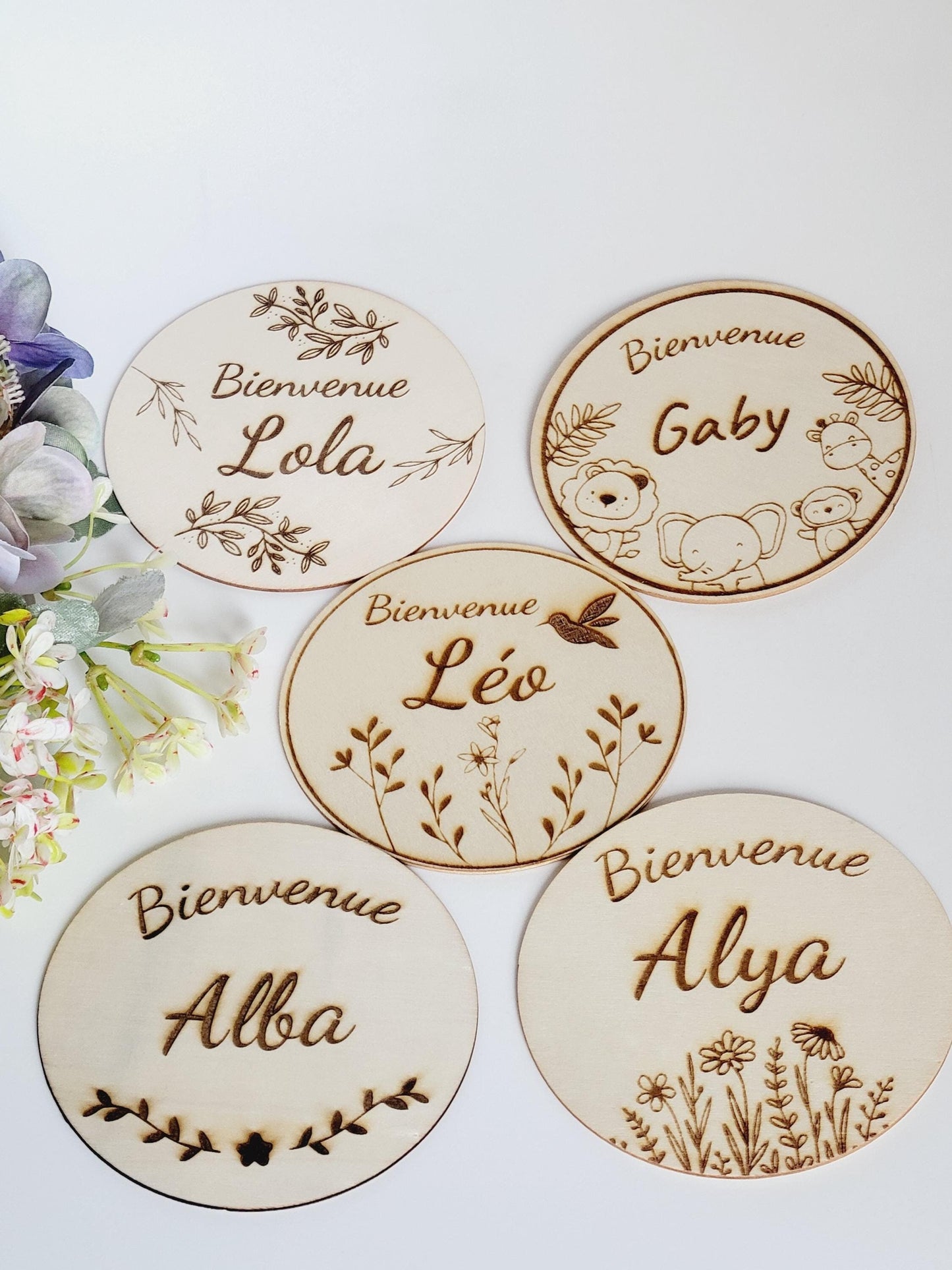 Carte naissance bébé personnalisée en bois . Carte bienvenue bébé, Souvenir de naissance, Cadeau de Naissance, cadeau bébé, prénom