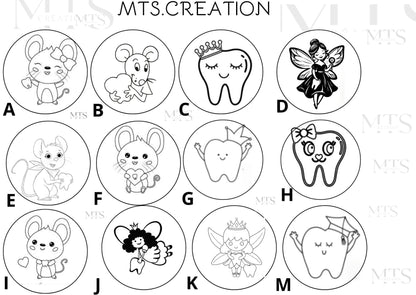 Boite à dents de lait personnalisée en bois /Brosse à dents bambou enfant personnalisée / cadeau