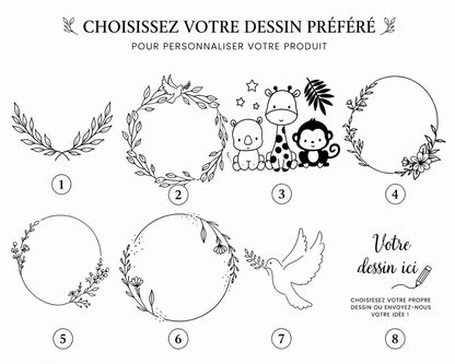Urne baptême personnalisée bois – boîte souvenirs enfant – urne enveloppes baptême – décoration baptême naturelle – cadeau personnalisé bébé