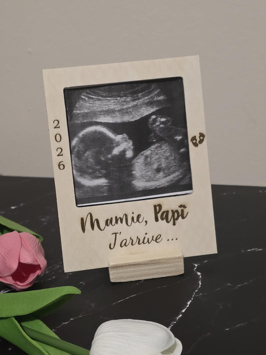 cadre photo personnalisé - Annonce grossesse - future maman - futur papa demande parrain marraine, annonce naissance proches grands parents