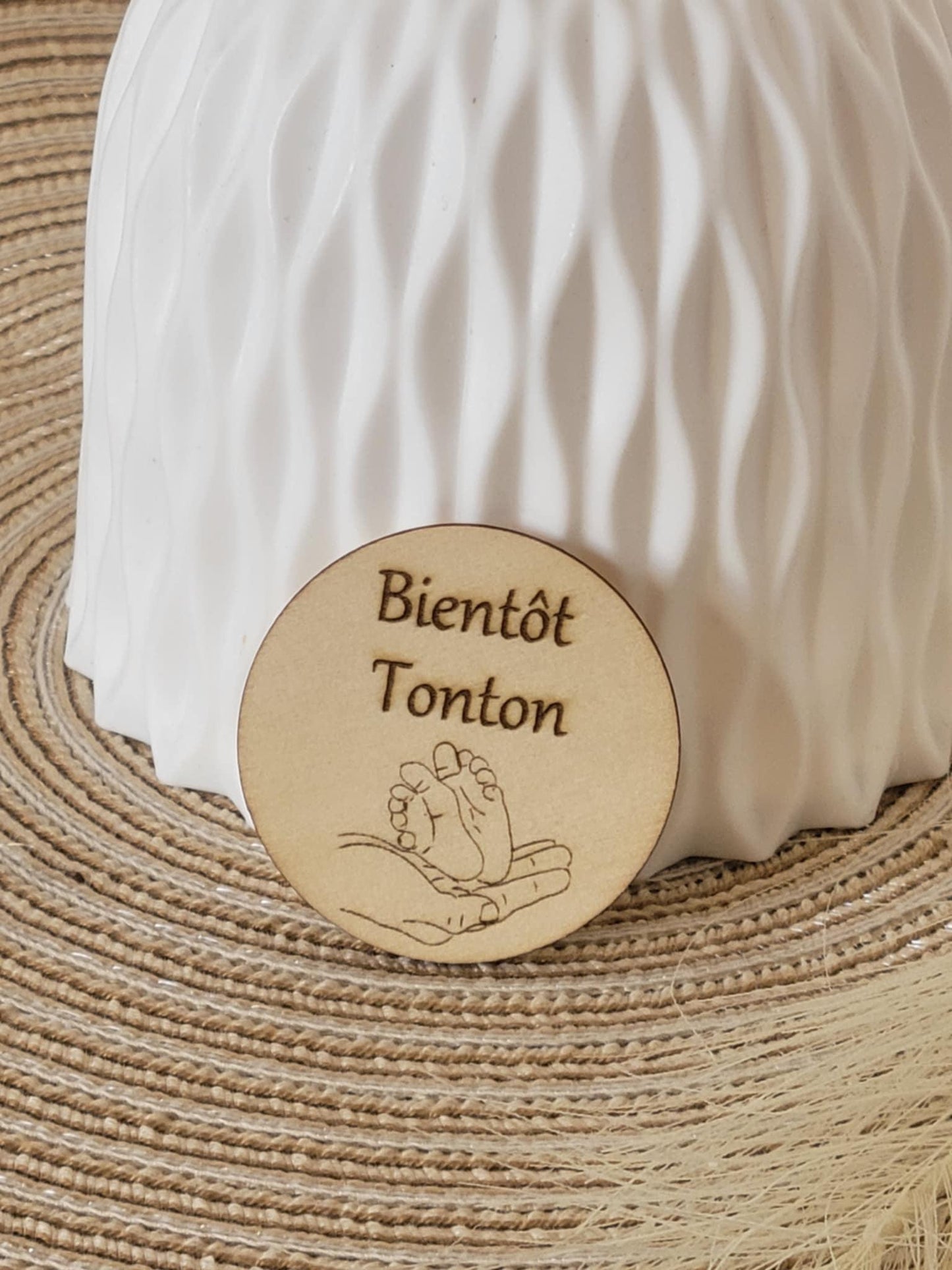 Magnet personnalisé pour annonce de grossesse - Futur mamie et papi - Futur Marraine et Parrain - Futur bébé - Cadeau naissance