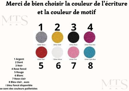Sac cabas en jute et pochette  personnalisées / cadeau marraine / cadeau maman / idée cadeau pour elle